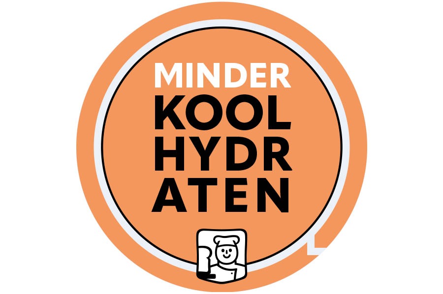 Stickers Minder koolhydraten