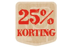 Stickers 25% Korting