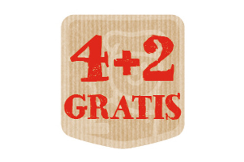 Stickers 4+2 gratis